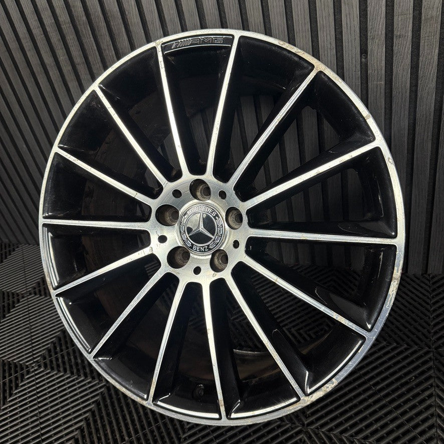 1X 20" GENUINE AMG MERCEDES E CLASS BLACK ALLOY WHEEL BACK W213 A2134012300 REAR
