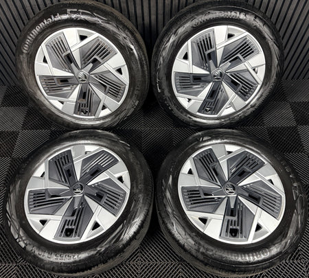 18'' Skoda Kodiaq Alloy Wheels Tyres Plastic Inserts MK2 57H601025 Genuine