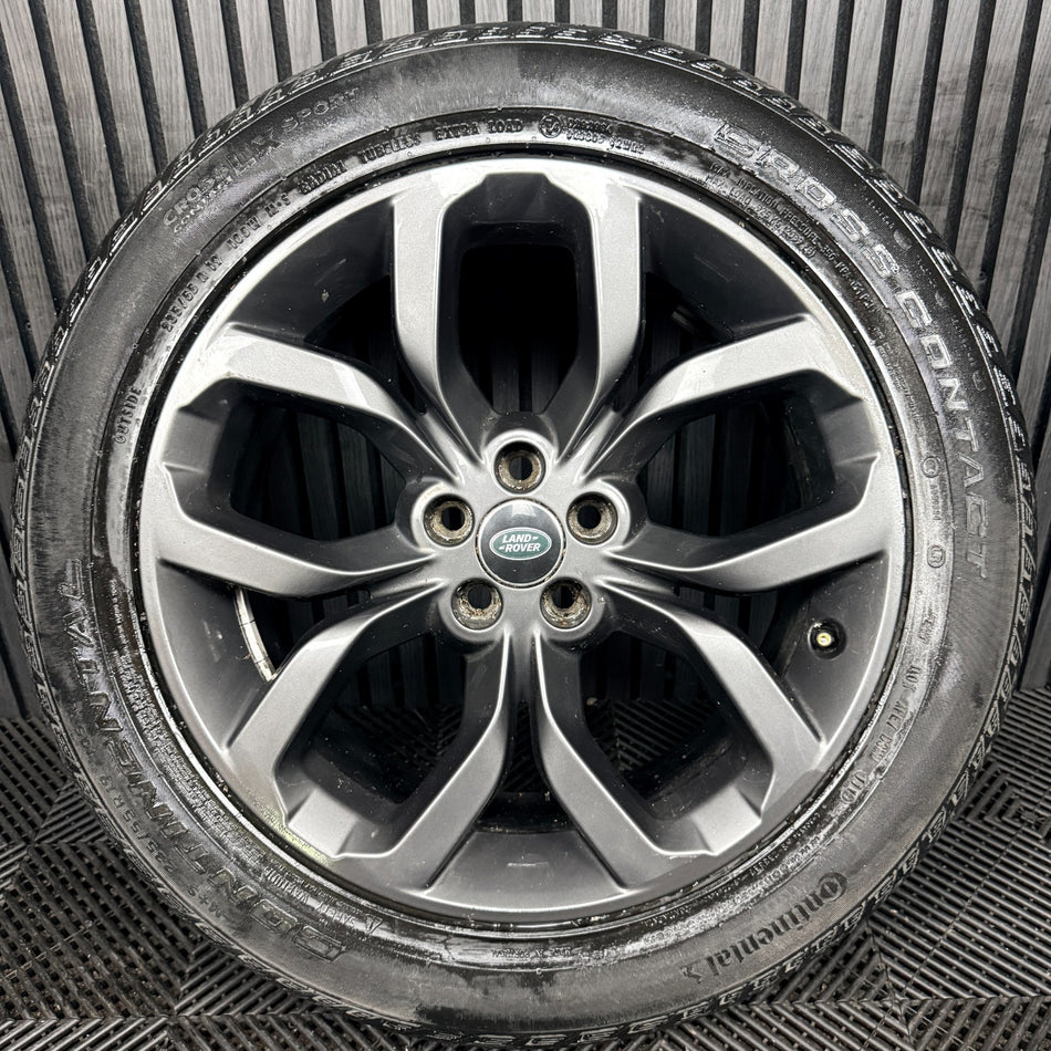 1X 19'' Land Rover Discovery Sport Evoque Grey Alloy Wheel Tyre Genuine