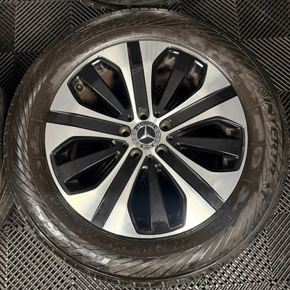 18'' GENUINE MERCEDES GLC BLACK DC ALLOY WHEELS TYRES ALLOYS A2534014600