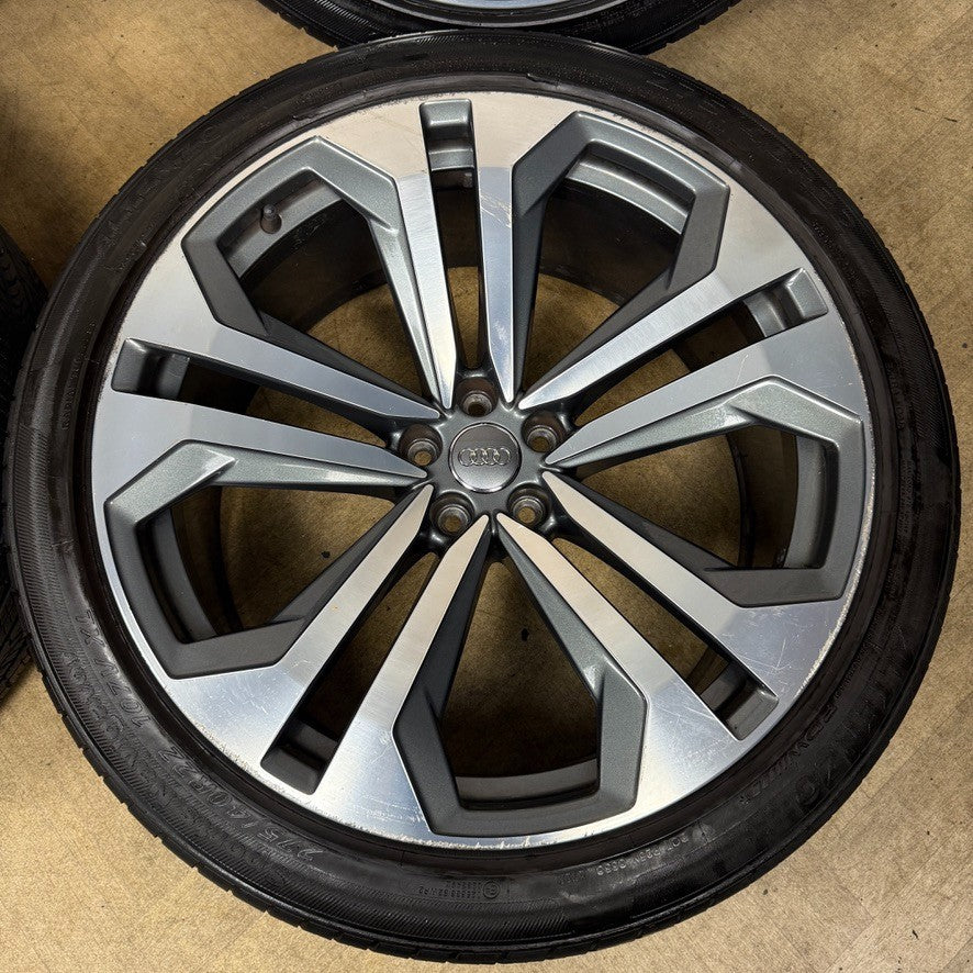 22'' GENUINE AUDI SQ8 Q8 S LINE ALLOY WHEELS ALLOYS TYRES 4M8601025K
