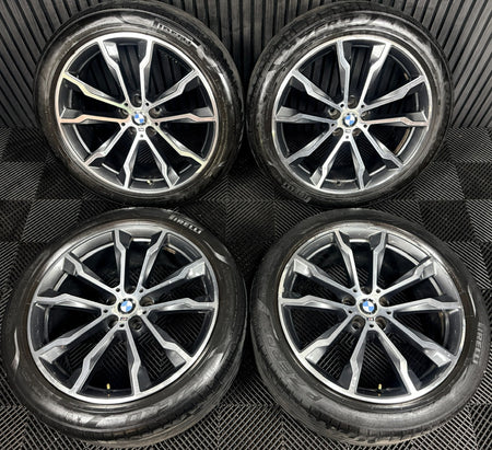 20'' BMW X3 X4 G01 G02 699 M Sport Alloy Wheels Tyres Alloys 801026 Genuine