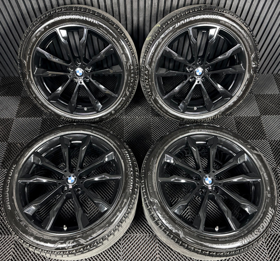 20'' Bmw X3 X4 G01 G02 699 M Sport Black Alloy Wheels Tyres Alloys Genuine