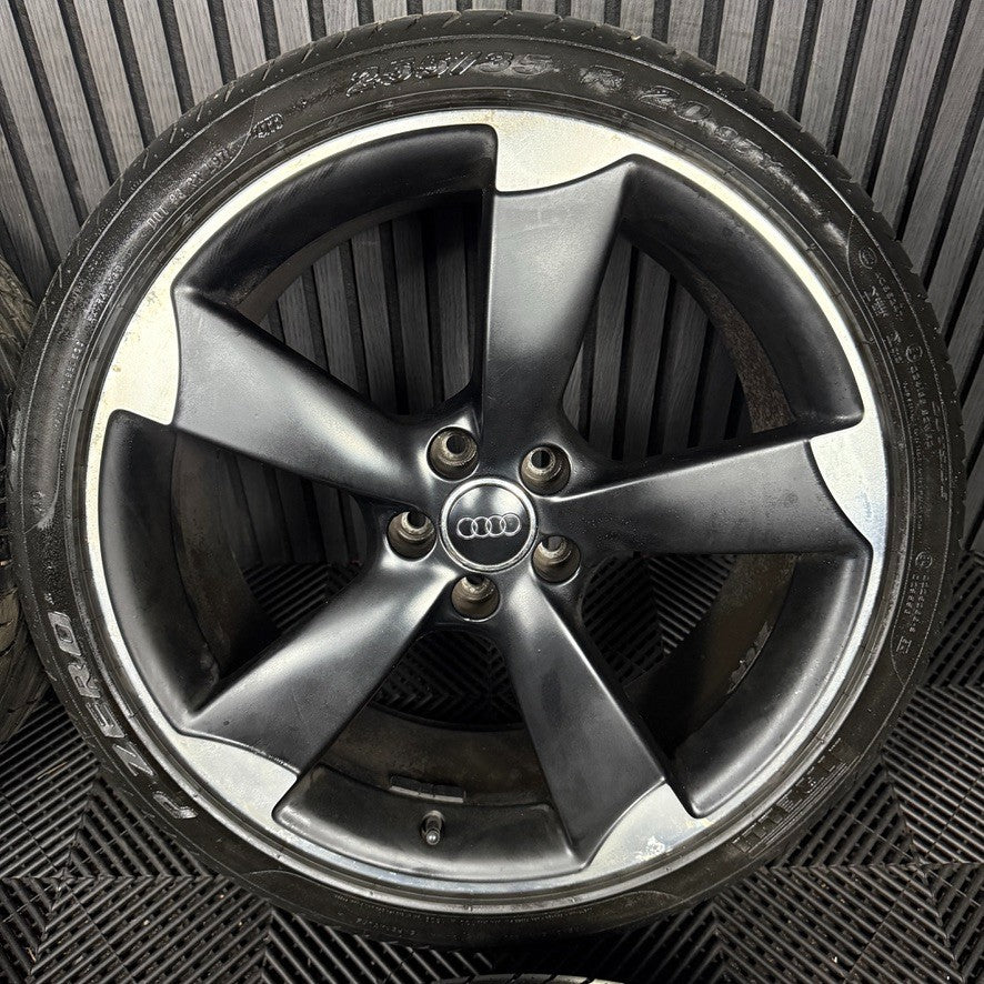 20'' GENUINE AUDI RSQ3 Q3 S LINE 5 SPOKE ROTORS WHEELS TYRE ALLOYS 8U0601025L