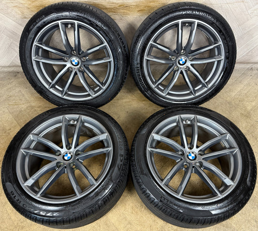 18'' GENUINE BMW 5 SERIES 4 622 GREY M SPORT G30 G31 ALLOY WHEELS TYRES ALLOYS