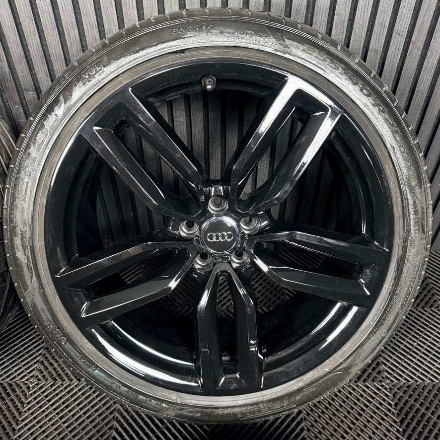21'' Audi SQ5 Q5 S Line Black Alloy Wheels Tyres 8R0601025CP Genuine