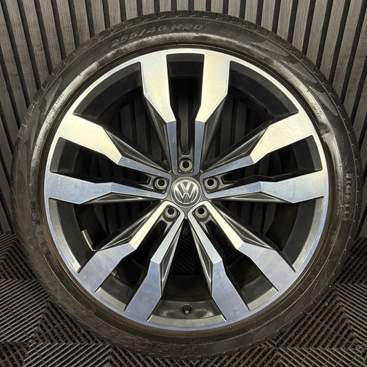 1X 20'' GENUINE VW TIGUAN SUZUKA R LINE 5NA601025G DC ALLOY TYRE WHEEL SINGLE