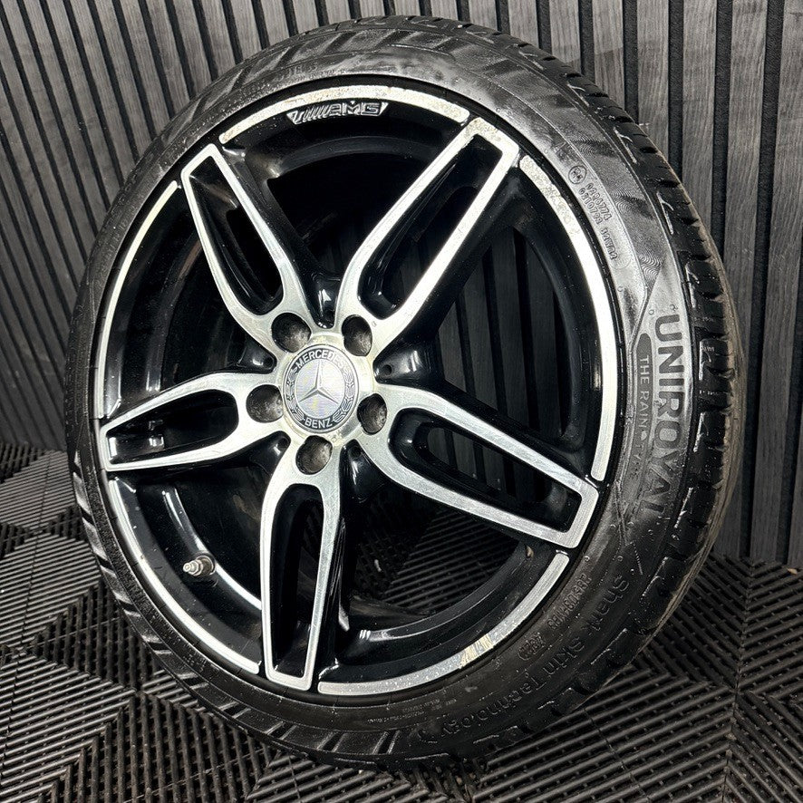 1X 18'' Mercedes AMG A Class CLA Black W176 Alloy Wheel Tyre A1764010700 Genuine