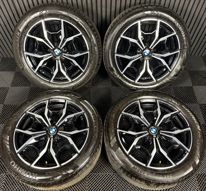 19'' GENUINE BMW X3 X4 G01 G02 887 M SPORT ALLOY WHEELS TYRES ALLOYS 7916263