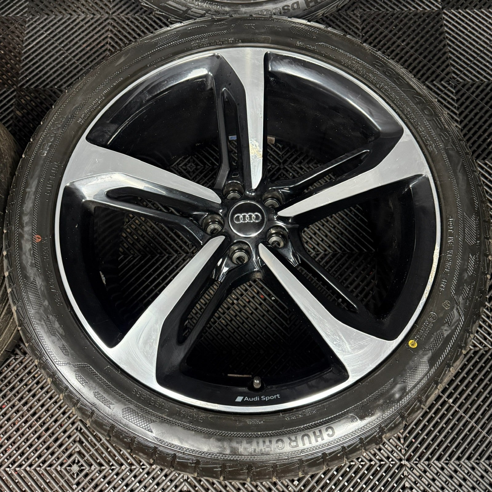 21'' GENUINE AUDI Q7 S LINE RS GREY DC ALLOY WHEELS ALLOYS TYRES 4M0601025S