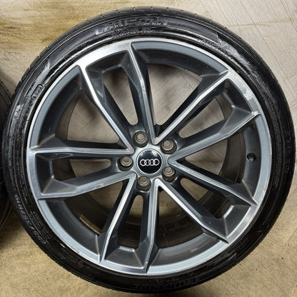 19'' GENUINE AUDI A5 S LINE S5 ALLOY WHEELS ALLOYS TYRES 8W0601025DF