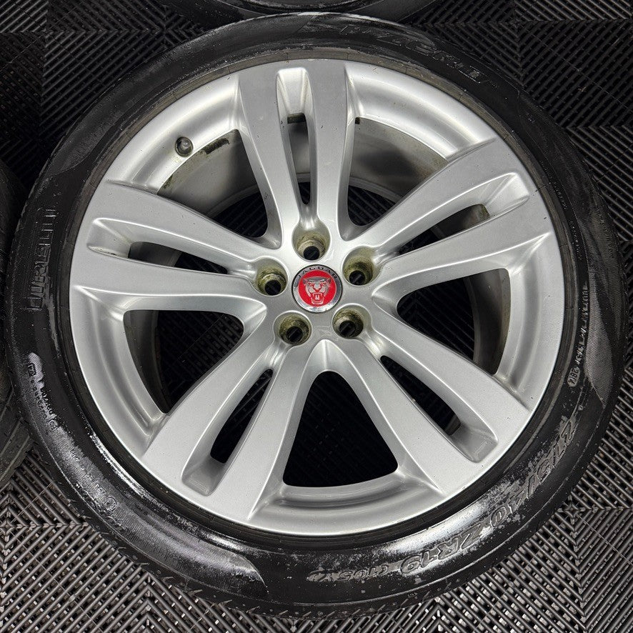 19'' GENUINE JAGUAR XK TOBA X351 ALLOY WHEELS TYRES BW9M-1007-JB KA