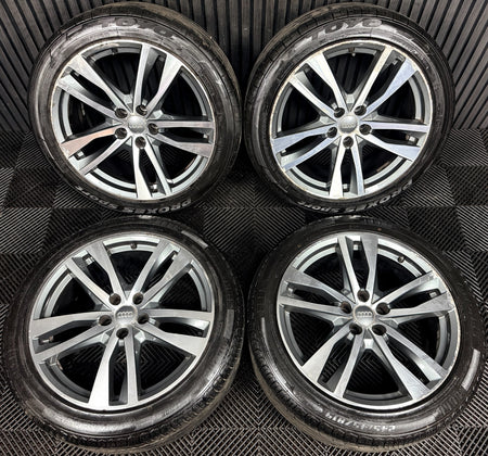 19'' Audi A6 C8 S Line 5 Double Spoke Alloy Wheels Tyres 4K0601025H Genuine