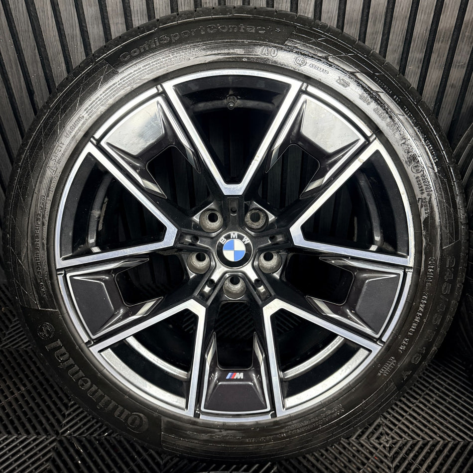 18'' BMW 4 Series I4 858 M Sport G26 G22 G23 Wheels Tyres Alloys 8747286 Genuine