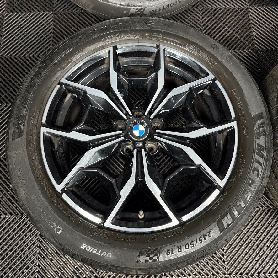 19'' GENUINE BMW X3 X4 G01 G02 887 M SPORT ALLOY WHEELS TYRES ALLOYS 7916263