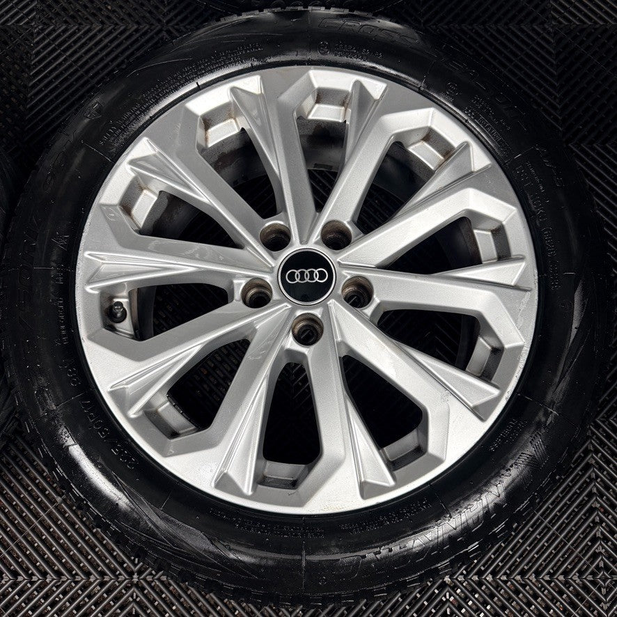 17'' Audi A4 Silver B8 B9 10 Spoke Alloy Wheels Alloys Tyres 8W0601025L Genuine