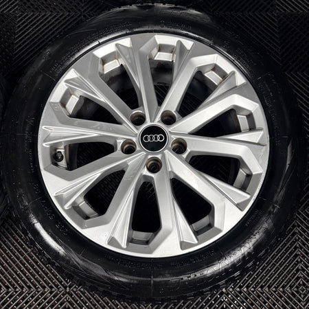 17'' Audi A4 Silver B8 B9 10 Spoke Alloy Wheels Alloys Tyres 8W0601025L Genuine
