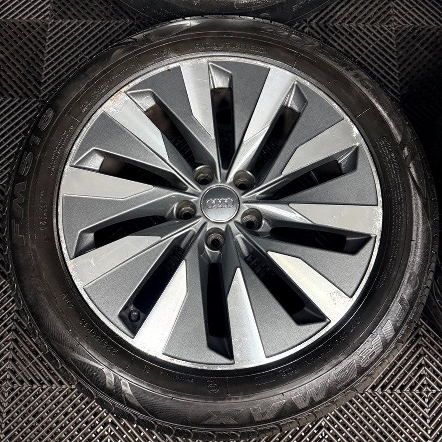 18'' Audi A6 C8 Multispoke Grey DC Spoke Alloy Wheels Tyres 4K0601025B Genuine