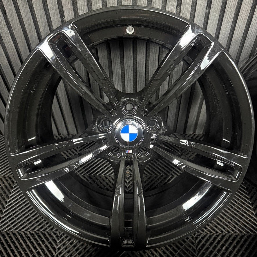 19'' GENUINE BMW M3 M4 M2 437M BLACK ALLOY WHEELS TYRES ALLOYS 2284756 2284755