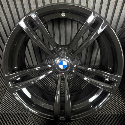 19'' GENUINE BMW M3 M4 M2 437M BLACK ALLOY WHEELS TYRES ALLOYS 2284756 2284755