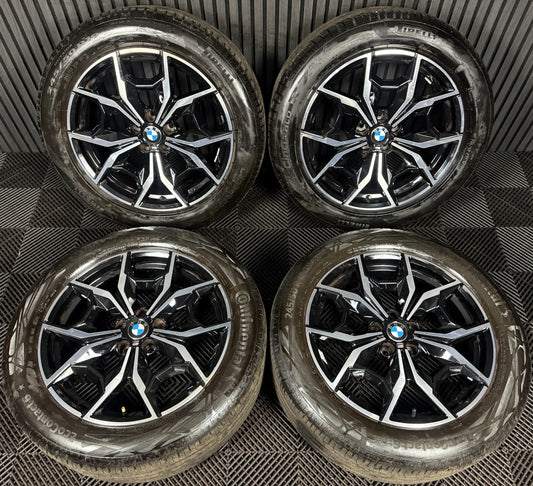 19'' GENUINE BMW X3 X4 G01 G02 887 M SPORT ALLOY WHEELS TYRES ALLOYS 7916263