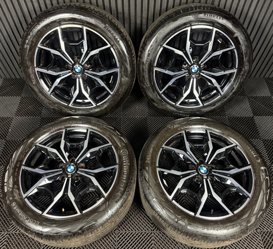 19'' GENUINE BMW X3 X4 G01 G02 887 M SPORT ALLOY WHEELS TYRES ALLOYS 7916263