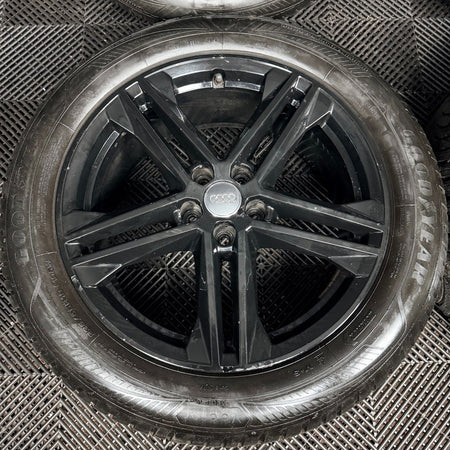 19'' Audi Q5 Black S Line Alloy Wheels Tyres 5X112 80A601025G Genuine