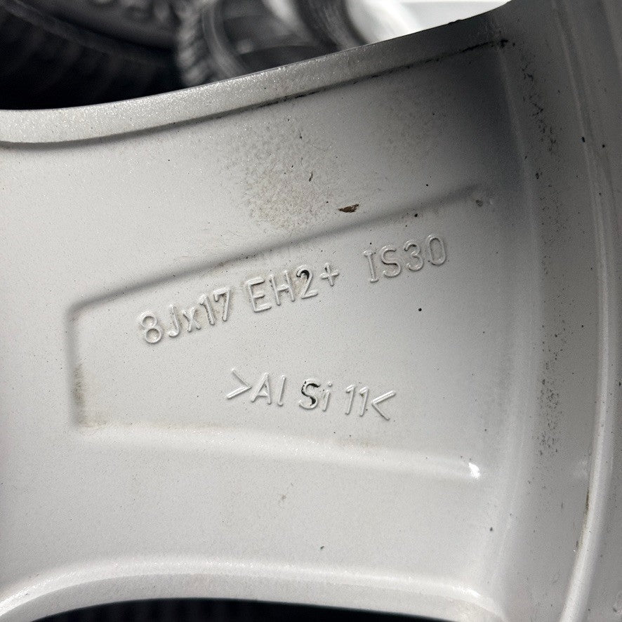17" Bmw 5 Series 327 Silver 5 Spoke F10 F11 Alloy Wheel Tyres 6790172 Genuine