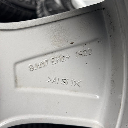 17" Bmw 5 Series 327 Silver 5 Spoke F10 F11 Alloy Wheel Tyres 6790172 Genuine