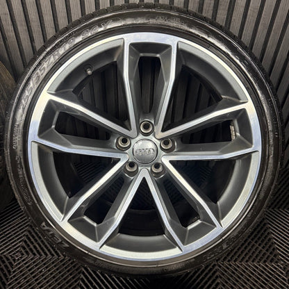 19'' GENUINE AUDI A5 S LINE S5 ALLOY WHEELS ALLOYS TYRES 8W0601025DF