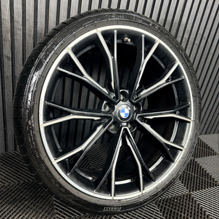 1X 20'' BMW 5 Series 669 M G30 G31 Sport Alloy Wheel Rear 6874445 Genuine