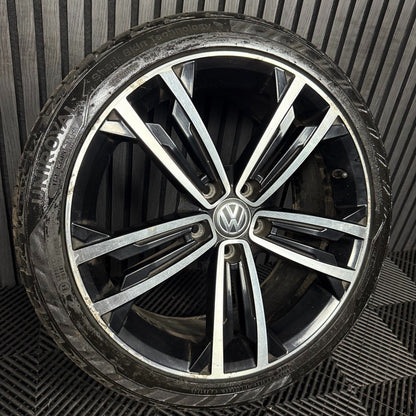 1X 18'' GENUINE VW GOLF GTD SEVILLE GT GTI MK7 ALLOY WHEEL TYRE 5G0601025CM