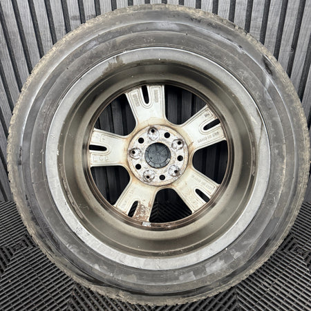 1X 16'' GENUINE MERCEDES A B CLASS CLA BLACK DC ALLOY WHEEL TYRE A2464010000