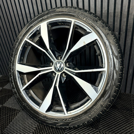 1X 20'' VW Tiguan Misano R Line 5NA601025AH Black DC Alloy Tyre Wheel Genuine