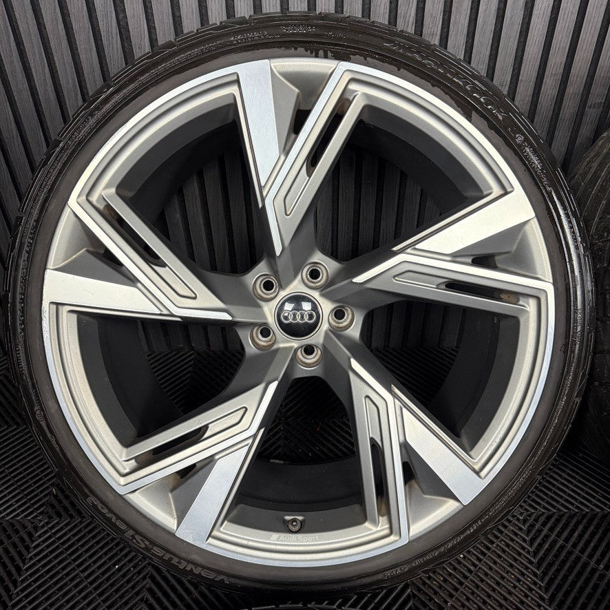 22" GENUINE AUDI RS6 RS7 TRAPEZ 4K RS 5 SPOKE ALLOY WHEELS TYRES 4K0601025S