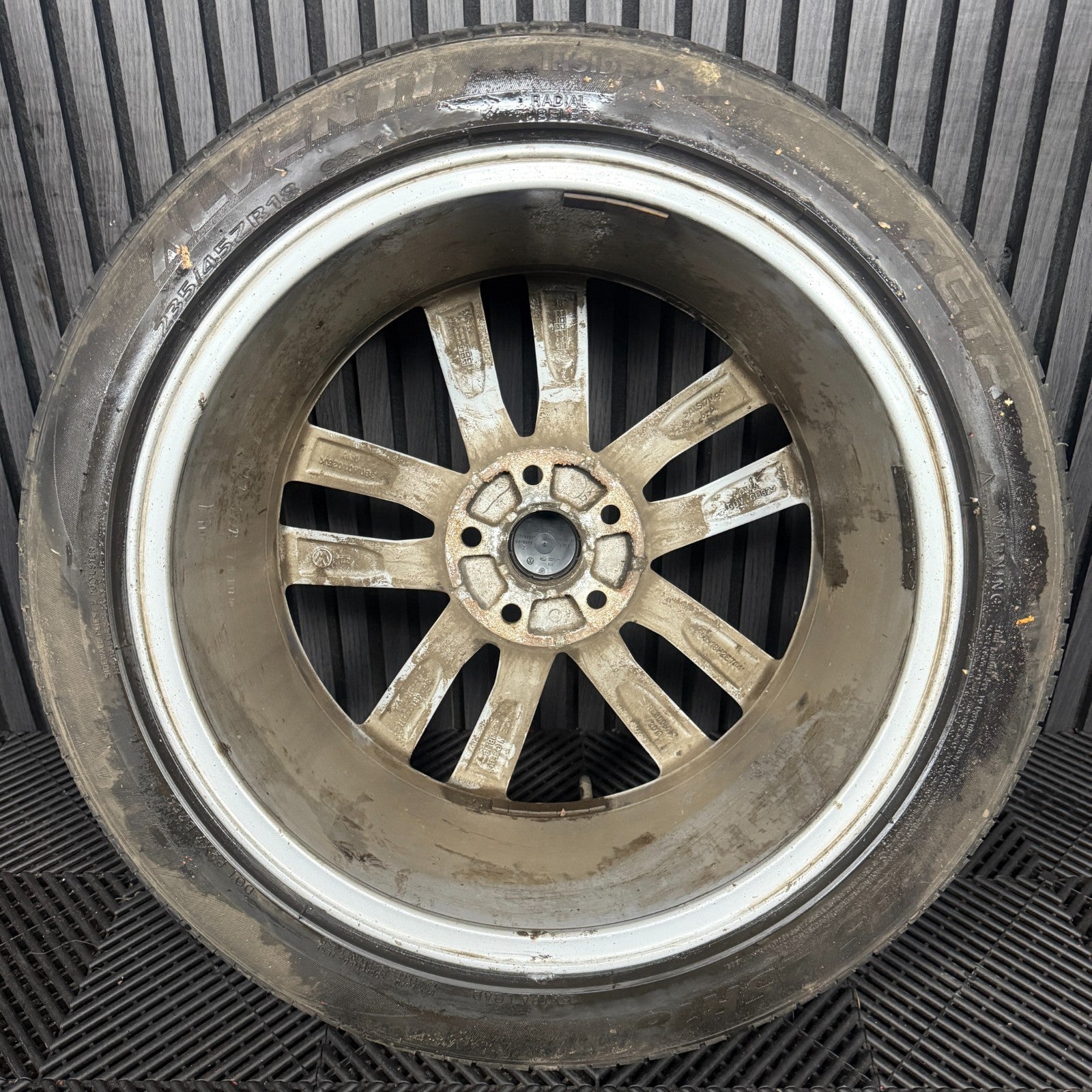 1X 18'' GENUINE VW PASSAT R LINE B8 DARTFORD GT GTE ALLOY WHEEL TYRE 3G0601025K