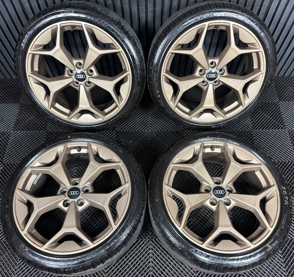 18'' Audi A1 S Line Bronze Gold Wheels Alloys Tyres 82A601025AK Genuine