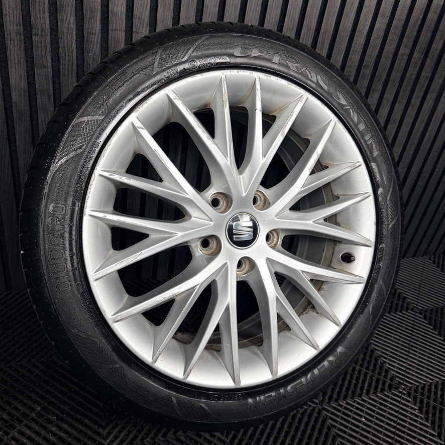 1X 17'' Seat Leon FR MK3 Alloy Wheel Tyre Single Genuine 5F0601025H