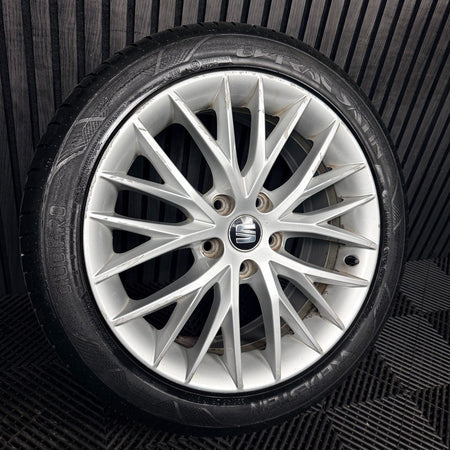 1X 17'' Seat Leon FR MK3 Alloy Wheel Tyre Single Genuine 5F0601025H