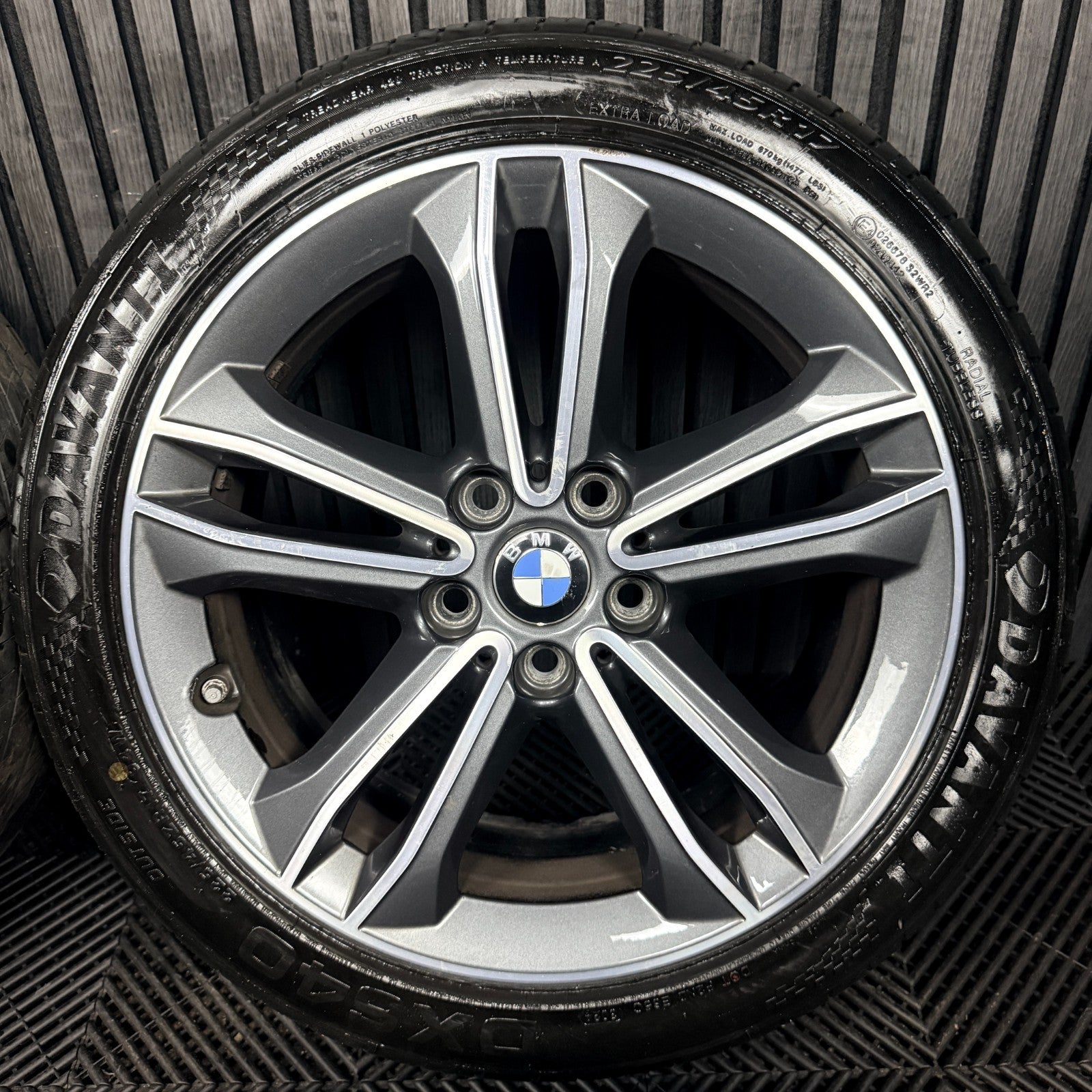 17'' BMW 1 Series 2 F40 F41 F44 149 Grey DC Alloy Wheels Tyres 6856087 Genuine