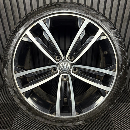 1X 18'' GENUINE VW GOLF GTD SEVILLE GT GTI MK7 ALLOY WHEEL TYRE 5G0601025CM