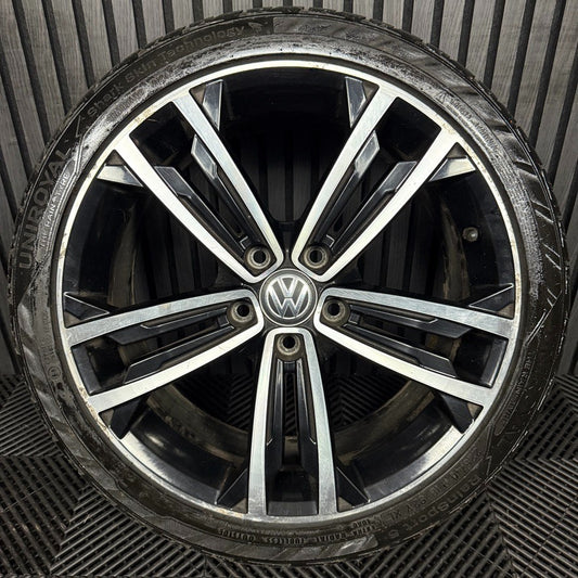 1X 18'' GENUINE VW GOLF GTD SEVILLE GT GTI MK7 ALLOY WHEEL TYRE 5G0601025CM