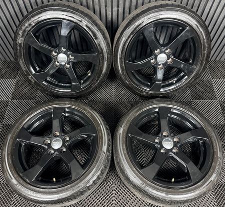 17'' Audi A3 Silver Sport 5 Spoke Black Wheels Alloys Tyres 8V0601025CT Genuine