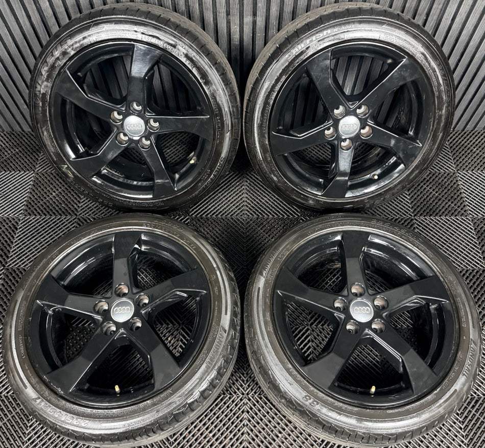 17'' Audi A3 Silver Sport 5 Spoke Black Wheels Alloys Tyres 8V0601025CT Genuine