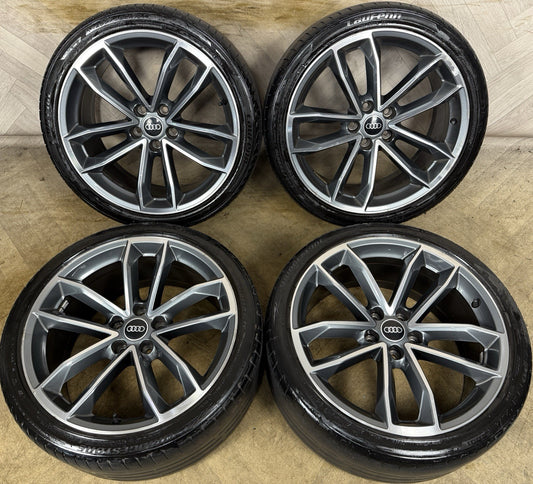 19'' GENUINE AUDI A5 S LINE S5 ALLOY WHEELS ALLOYS TYRES 8W0601025DF