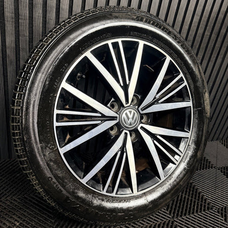 1X 16'' Genuine VW Golf MK7.5 MK7 Linas Alloy Wheel Tyre Gt Single 5G0601025CD