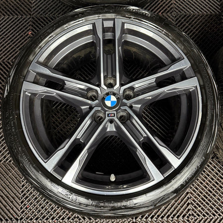 18'' GENUINE BMW 1 SERIES 819 BLACK M SPORT 2 F40 F44 ALLOY WHEELS TYRES 8092352