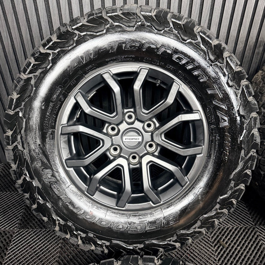 17'' Ford Ranger Raptor Grey Alloy Wheels Tyres Alloys Genuine N1WC-1007-D1A
