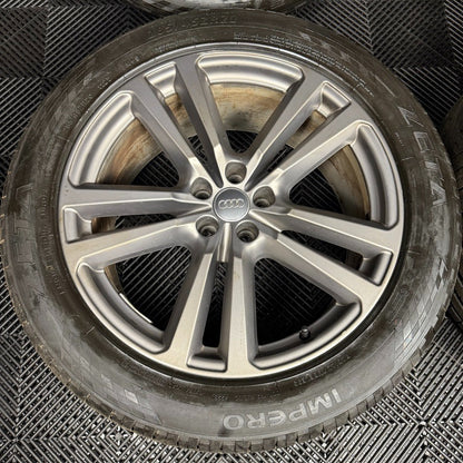 20'' GENUINE AUDI Q7 S LINE 5 DOUBLE SPOKE ALLOY WHEELS ALLOYS TYRES 4M0601025H