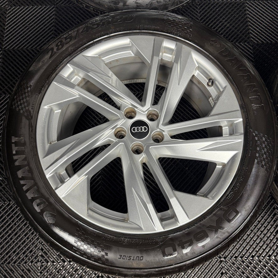 20'' GENUINE AUDI Q7 S LINE 5 DOUBLE SPOKE ALLOY WHEELS ALLOYS TYRES 4M0601025BQ